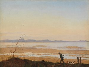 Ilta Arresø-järven rannalla, n. 1837. tekijältä Johan Thomas Lundbye