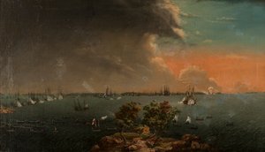 Toinen venäläis-ruotsalainen Svensksundin taistelu 10. heinäkuuta 1790.