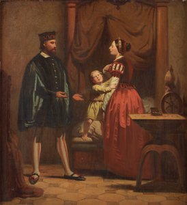 Karin Månsdotter, Eric XIV ja poika Gustav, 1858 tekijältä Johan Zacharias Blackstadius