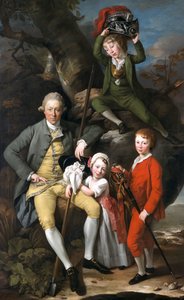 "Henry Knight of Tythegston, 1738-1772 lastensa kanssa", 1770