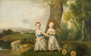 Tylpien lasten muotokuva, 1766-80.