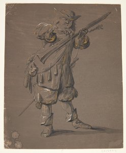 Sotilas kiväärin kanssa tekijältä Johan le Ducq