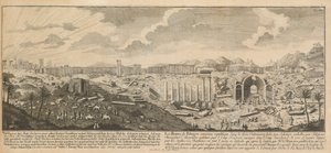 Palmyran, Syyrian muinaisen kaupungin, rauniot tekijältä Johann Adam Delsenbach