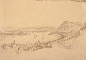Ehrenbreitsteinin linnoitus tekijältä Johann Adam Klein