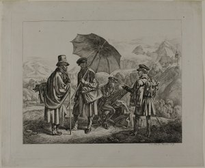 Taiteilijat matkallaan tekijältä Johann Adam Klein
