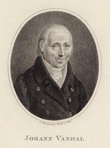 Säveltäjä Johann Baptist Wanhalin muotokuva 1739-1813, 1815. tekijältä Johann Adamek
