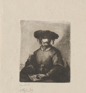 Omakuva tekijältä Johann Andreas Benjamin Nothnagel, in the manner of Rembrandt van Rijn