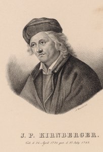 Säveltäjä Johann Philipp Kirnbergerin muotokuva 1721-1783. tekijältä Johann Andreas Hatzfeld