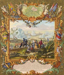 Liittoutuneiden joukot valtasivat Audenarden linnoituksen vuonna 1708, 1700-luvun alku.