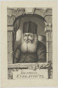 Jonathan ben Nathan Eybeschützin muotokuva 1690-1764, 1772.