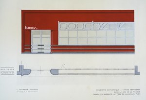 Boucherie Isothermique a Vitrine Refrigeree, L Savreux, Boutiques, Henry Delacroix, Editions S De Bonadona, Pariisi, 1920-luvun loppupuoli, sabluunapainatus