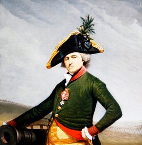 Paroni de Pfortzheimin muotokuva (öljy kankaalle) tekijältä Johann Baptist II Lampi