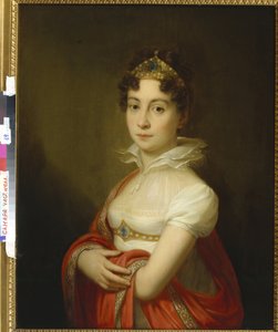 Marie Louise de Habsbourg-Lorraine-Este (Habsbourg Lorraine Este) - Nuorten muotokuva keisarinna Maria Ludovicasta (1787-1816), jonka diadeemi on Lampi, Johann-Baptist von, vanhin (1751-1830). Öljy kankaalle, koko: 79x63, , Yksityiskokoelma