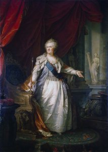 Keisarinna Katariina II:n muotokuva. tekijältä Johann Baptist von Lampi the Elder
