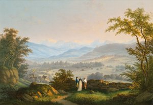 Habsburgien raunioiden ympäristö tekijältä Johann Caspar Rahn