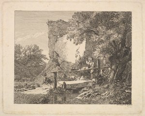 Poika kolmella vuohella, 1815. tekijältä Johann Christian Erhard