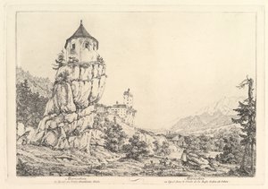 Maisema, Mariastein Tirolissa, 1800-luvun alku.