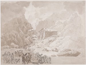 Sotilaiden kulku St. Bernardilla tekijältä Johann Christian Ernst Müller