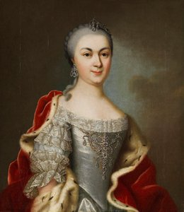 Hessen-Darmstadtin prinsessa Maria Louise Albertinen muotokuva, noin 1760.