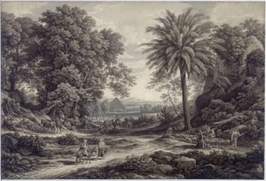 Ihannemaisema ja pako Egyptiin tekijältä Johann Christian Reinhart