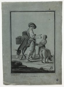Talonpoika omenan kauppias tekijältä Johann Christian Reinhart