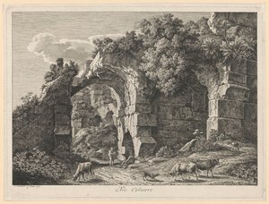 Maisema - Colosseumissa tekijältä Johann Christian Reinhart