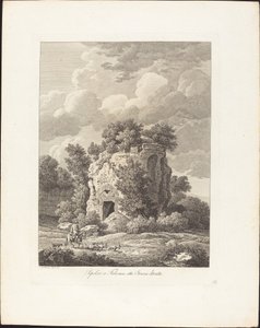 Hauta Faleriumissa, tuhoutuneessa etruskien kaupungissa tekijältä Johann Christian Reinhart