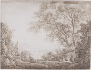 italialainen maisema tekijältä Johann Conrad Steiner (possibly)