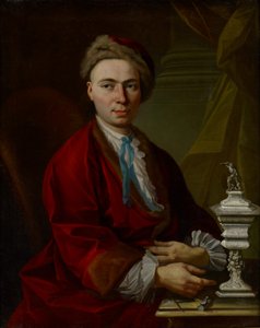 Hopeaseppä Johann Friedrich Baerin muotokuva, n. 1770