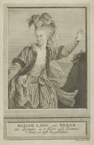 Aloisia Lange, syntynyt Weber 1760-1839 nimellä Zemire, 1784.