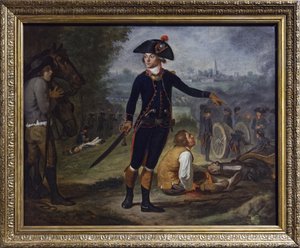 Tykistöupseeri kaupungin piirityksessä, n. 1795 (öljy kankaalle) tekijältä Johann Friedrich (after) Dryander