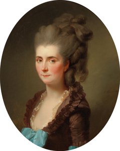 Marquise de Chambrayn muotokuva, syntynyt Vernier de Joyencourt, 1776. tekijältä Johann Friedrich August Tischbein