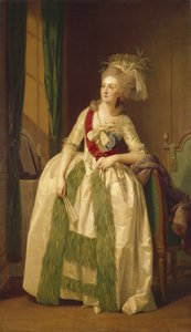 Prinsessan muotokuva Natalya Vladimirovna Saltykova, 1780-luku tekijältä Johann Friedrich August Tischbein