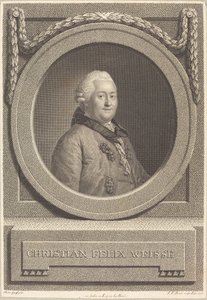 Christian Weisse tekijältä Johann Friedrich Bause after Anton Graff