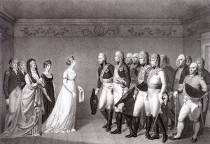 Preussin Luisen ja Venäjän kruununprinssin Aleksanterin tapaaminen Memelissä, 1805