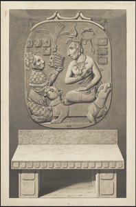 Kokoelma Waldeckin alkuperäisiä taideteoksia Mesoamerikkasta, laatikko 13/22 tekijältä Johann Friedrich Maximilian von Waldeck