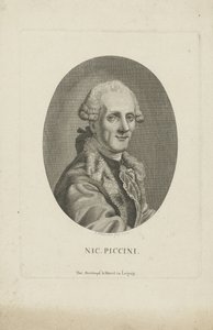 Säveltäjä Niccolò Piccinnin muotokuva 1728-1800, n. 1790.