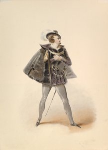 W.A. Mozartin pukututkimus Belmontelle in the Abduction from the Seraglio, noin. 1830-50. tekijältä Johann Georg Christoph Fries