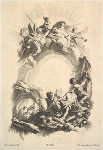 Vulcanin pajat, Book of Cartouches, 1700-luvun puoliväli. tekijältä Johann Georg Hertel