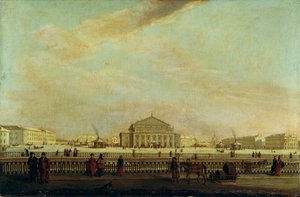 Pietarin keisarillinen Bolshoi Kamenny -teatteri tekijältä Johann Georg Mayr