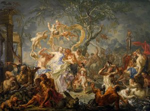 Väärinkäytöksen allegoria, 1720-61. tekijältä Johann Georg Platzer