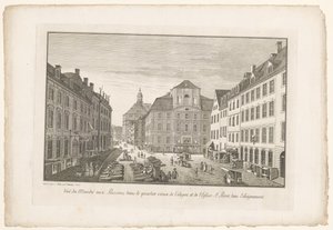 Näkymä Kölnin kalatorille Sint-Petruskerkin kanssa Näkymä kalatorille Kölnin vanhassakaupungissa ja Eglise-kadulle. Pierre, dans l