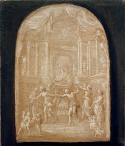 Tanssi uhrin alttarin ympärillä tekijältä Johann Georg Schütz