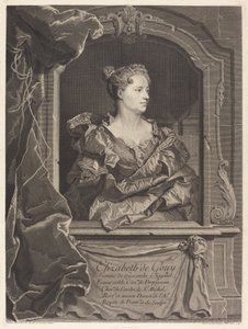 Elizabeth de Gouy, Hyacinthe Rigaudin vaimo tekijältä Johann Georg Wille after Hyacinthe Rigaud