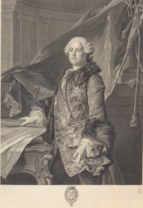 Marignyn markiisi tekijältä Johann Georg Wille after Louis Tocqué