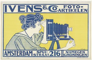 Ivens & Co:n ja Guy de Coral & Co:n mainosjulisteet Ivens & Co. Valokuvaartikkelit. Amsterdam Spuistraat 216 Nijmegen, Groningen (otsikko esineessä)