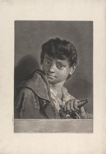 Pojan muotokuva miekalla tekijältä Johann Gottfried Haid