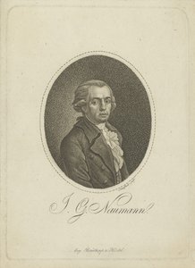 Säveltäjä Johann Gottlieb Naumannin muotokuva 1741-1801 n. 1800. tekijältä Johann Gottfried Scheffner