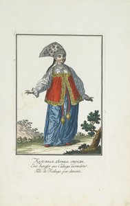 Neito Kalugasta juhlamekossa tekijältä Johann Gottlieb Georgi