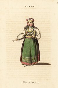 Naimisissa oleva virolainen nainen tekijältä Johann Gottlieb Georgi